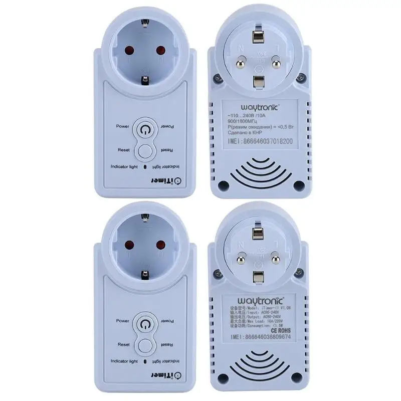 SMS Control GSM Socket Smart Power Plug Timing Outlet Socket Wall Switch