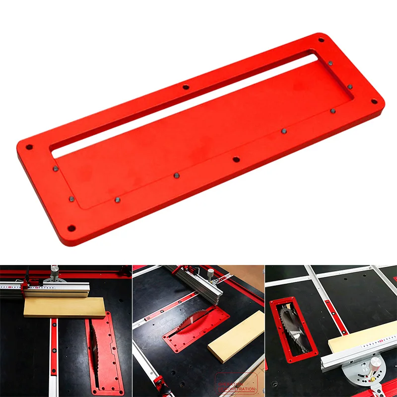 

Hot Aluminum Circular Saw Throat Plate Flip DIY Woodworking Table Cover Plate GHS99 Free Shipping