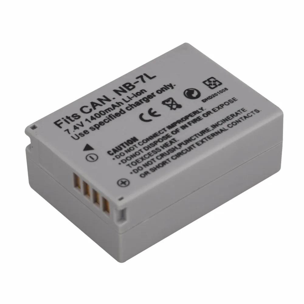 

1 шт. 1400 мАч NB-7L NB7L NB 7L батарея для камеры Canon PowerShot G10 G11 G12 SX30IS батарея NB-7L Замена Li-Ion Batteria