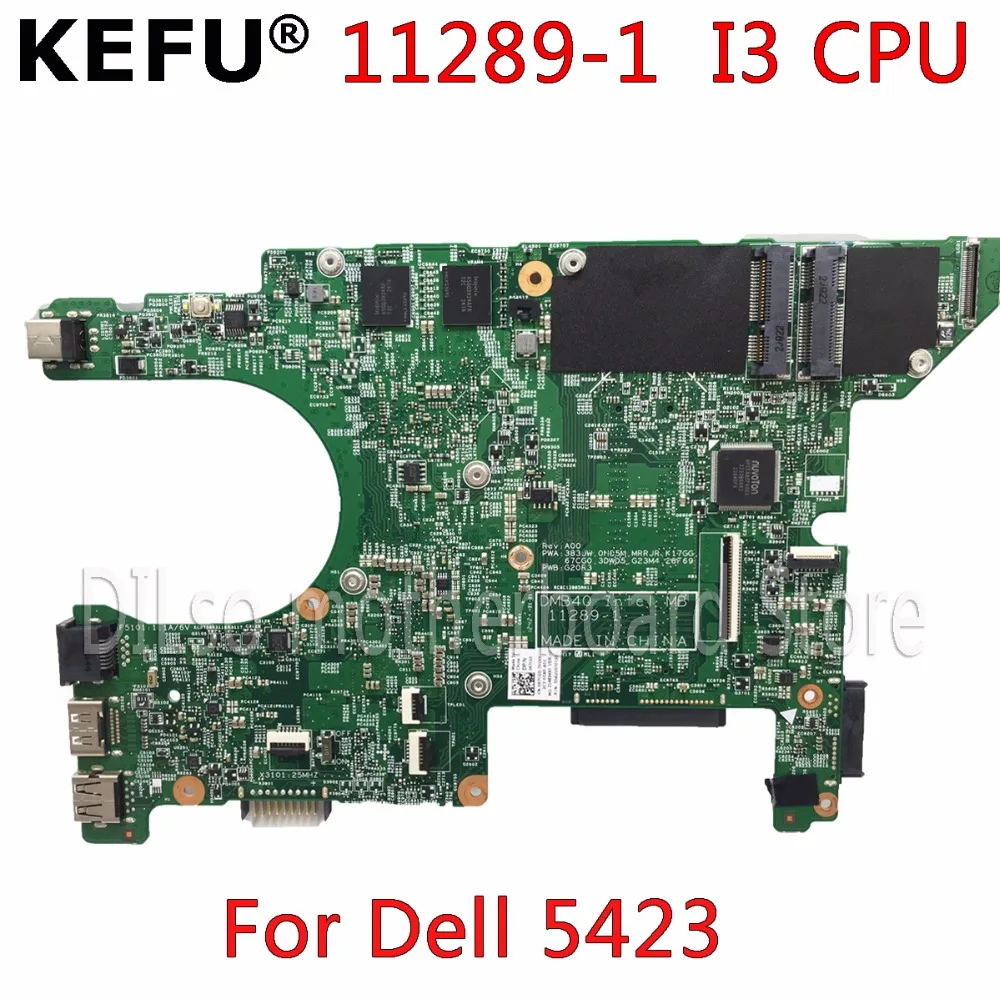 KEFU 11289 1 Материнская плата для dell 5423 материнская Inspiron 14Z I3 cpu оригинальный тестовый