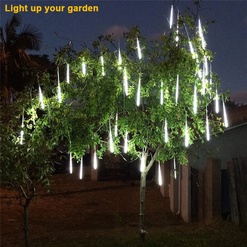 30cm 1PCS Party LED Lights Meteor Shower Rain Snowfall Tree Garden