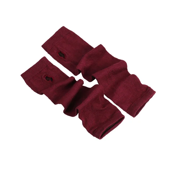 Fashion Women Lady Striped Elbow Gloves Warmer Knitted Long Fingerless Gloves Elbow Mittens Christmas Accessories Gift 8