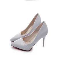 Printemps et Automne nouvelle femmes de chaussures sauvage sexy nu haute-chaussures à talons hauts avec mince mariée chaussures de mariage chaussures