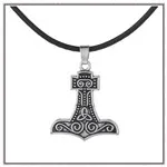 Skyrim Norse Futhark Rune Sigil THOR'S HAMMER& Odin Raven ожерелье славянский амулет старинный золотой кулон ожерелье s для мужчин ювелирные изделия