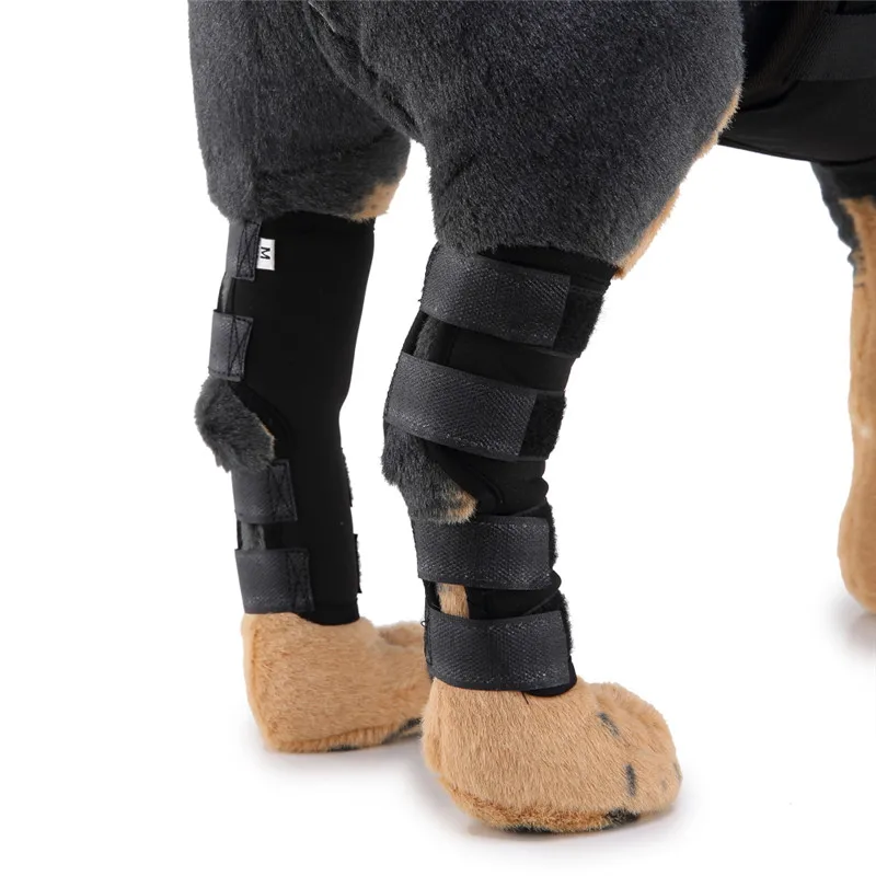 

1 Pair Protect Dog Canine Rear Leg Hock Joint Wrap Wounds Support Brace Protector Breathable Injury Recover Legs Dog