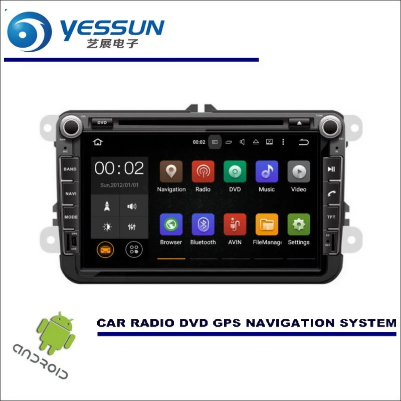 YESSUN Автомобильный мультимедийный навигатор для VW Transporter/Caravelle Multivan Doubleback CD DVD gps плеер навигационное Радио Стерео Android