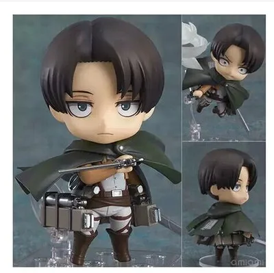 Nendoroid атака на Титанов Shingeki no Kyojin Скаутинг Легион Леви риваиль 390 Эрен 375 ПВХ фигурка Модель Коллекция игрушек - Цвет: 390