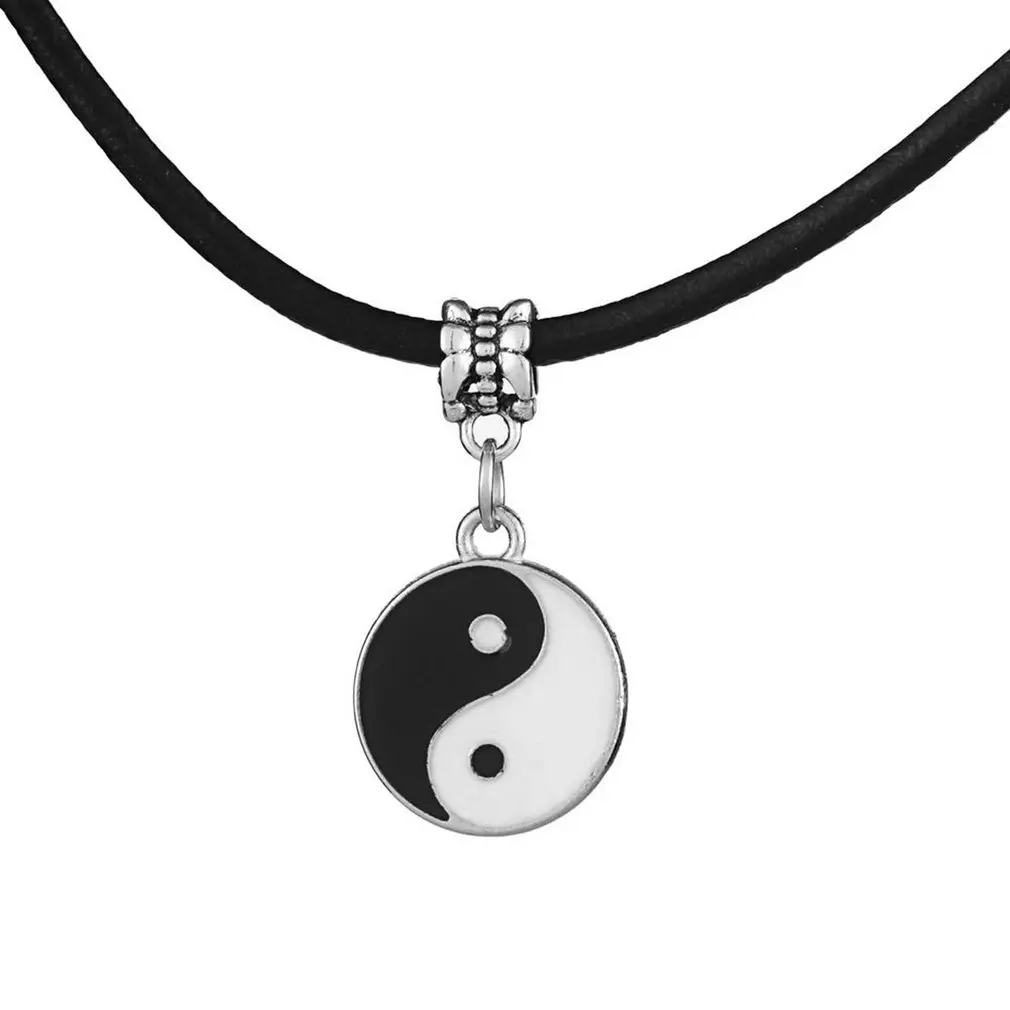 

Vintage Style Fashion and Simple Men's Yin and Yang Pendant Tai Chi Necklace Trendy Decoration for Lovers Unisex