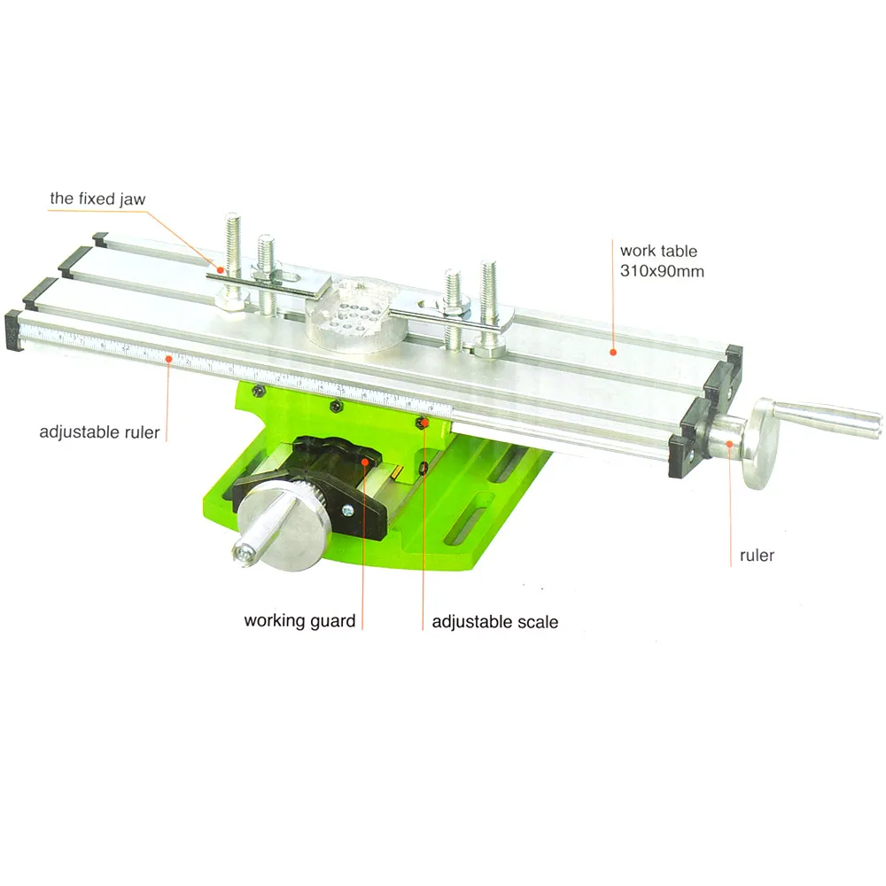 Мини Прецизионный многофункциональный Рабочий стол BG6300 скамейка тиски приспособление сверлильный фрезерный станок X и y-ось Регулировка координатной таблицы