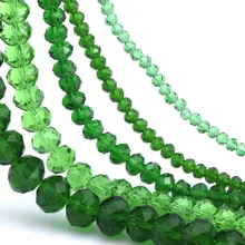 OlingArt – perles rondes en verre pour fabrication de bijoux, 3/4/6/8/10mm