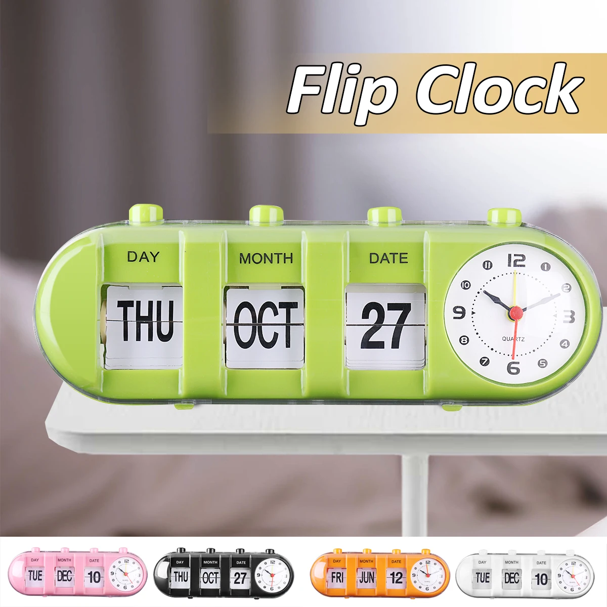 Desk clock with day date time Desk clock with day date time