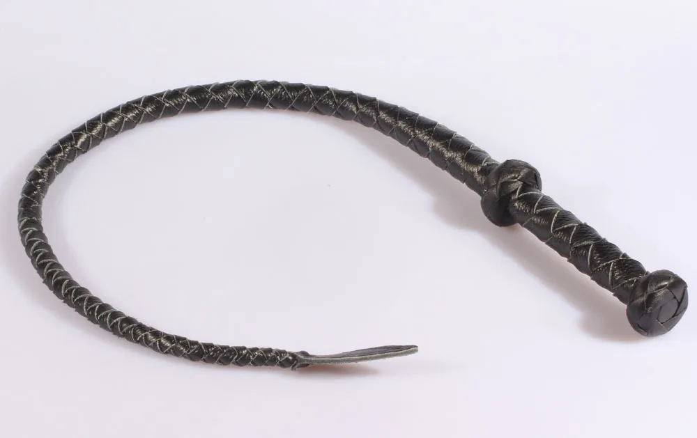 Черный верхний слой кожа конский гонок flogger король на траве высококачественный