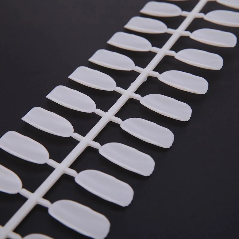 

240 Pcs/Set Seashell False Nail Tips Full Cover UV Gel Polish Display Nail Art Practice Tool QRD88