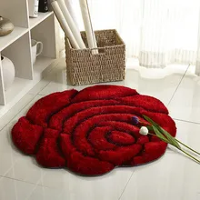 3D стерео ковер с розами журнальный столик для гостиной коврик диван кровать спальня коврики Европейская мода на заказ ковер