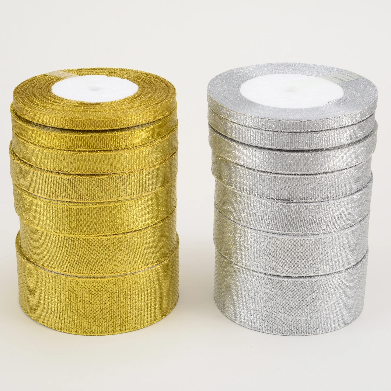 

Gold Silver Organza Ribbon 6-10-12-15-20-25-38mm Glitter Metallic Ribbons For Wedding Cake Gift Decoration DIY Craft Supplies
