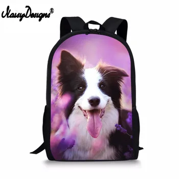 

Boder Collie Printed Male Backpack 3D Animal Dog Design Students Bagpacks Casual Children School Bags for Teenagers Dropshipping