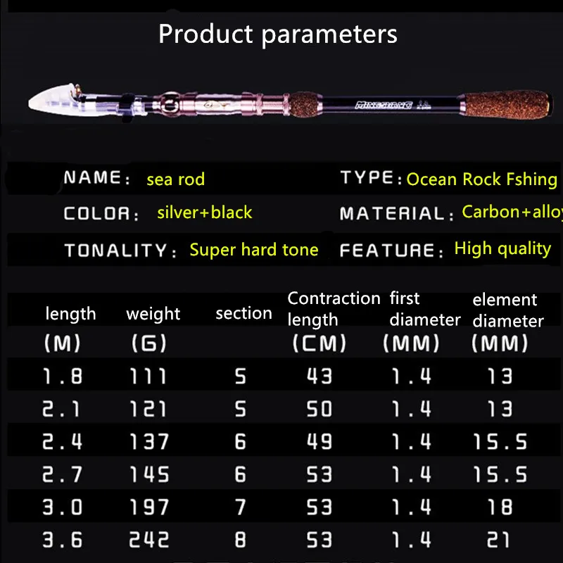 fishing rod carbon ultra-light super hard fine special set short section sandpiper sea rod throwing sea fishing pole tool