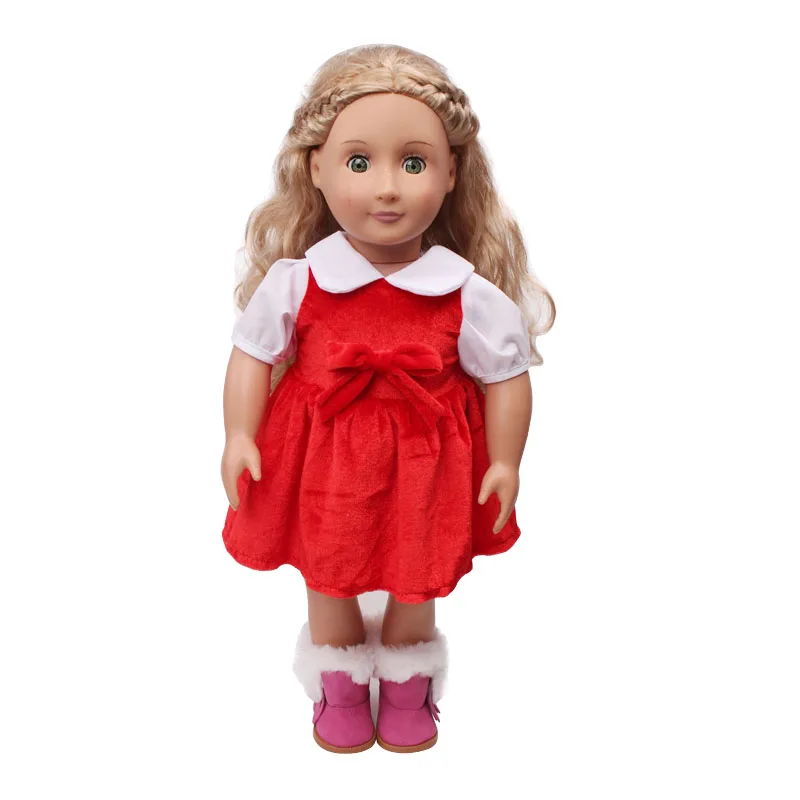 clothes inch doll toy accessories red embroidered pajamas children's
