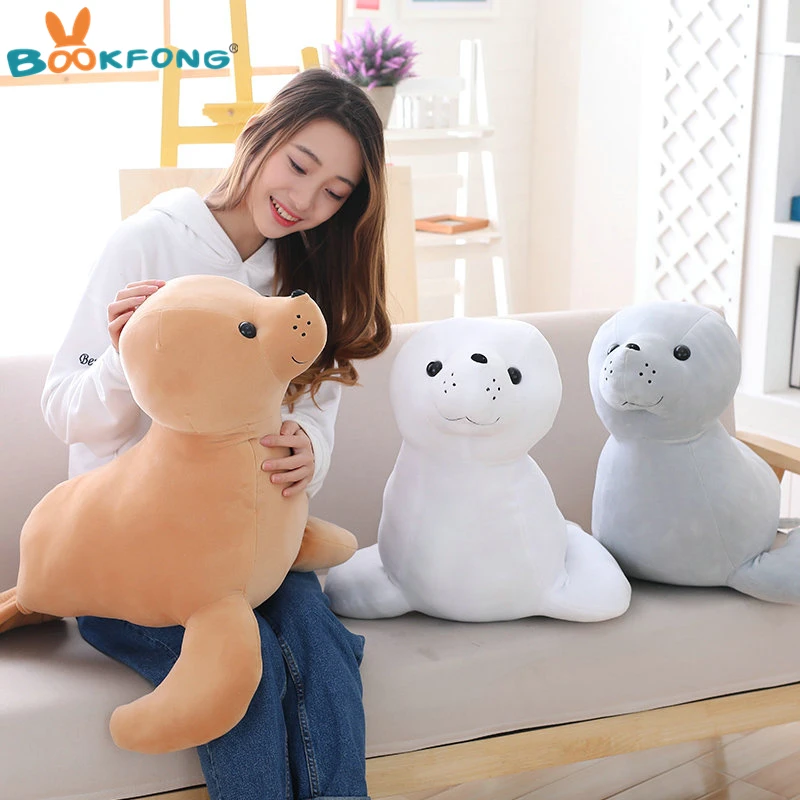 35/60cm Kawaii Sea Lion Plush Toy Soft Stuffed Pillow Cute Cartoon Animal Doll Seal Toy Kids Children Birthday Gift 35/60cm Kawaii Sea Lion Plush Toy Soft Stuffed Pillow Cute Cartoon Animal Doll Seal Toy Kids Children Birthday Gift