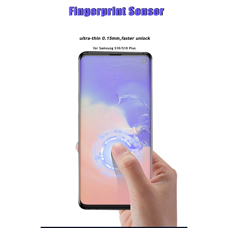 Защитная пленка для экрана S10 из закаленного стекла с жидким УФ клеем Samsung Plus 6D 9D