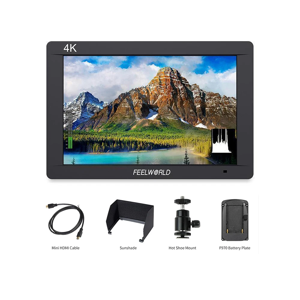 

FW703 7" 4K 3G-SDI Camera Video Monitor+HDMI Input Output IPS Full HD 1920x1200 LCD for DJI Ronin ZHIYUN Gimbal Stabilizer Rig