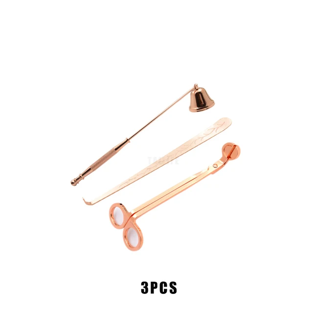 Rose Gold 3PCS Queta Candle Wick Trimmer,Wick Dipper and Wick Cutter,Bell Snuffer Candle Care Kit Accessories Candle Cover Tool Stainless Steel Rose Gold 3PCS Queta Candle Wick Trimmer,Wick Dipper and Wick Cutter,Bell Snuffer Candle Care Kit Accessories Candle Cover Tool Stainless Steel