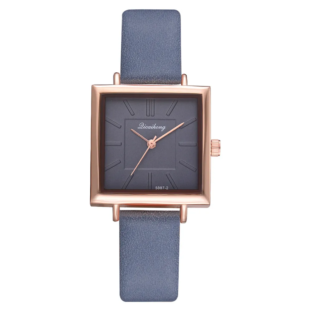 

Top Brand Square Women Bracelet Watch Contracted Leather Crystal WristWatches Women Dress Ladies Quartz Clock Dropshiping