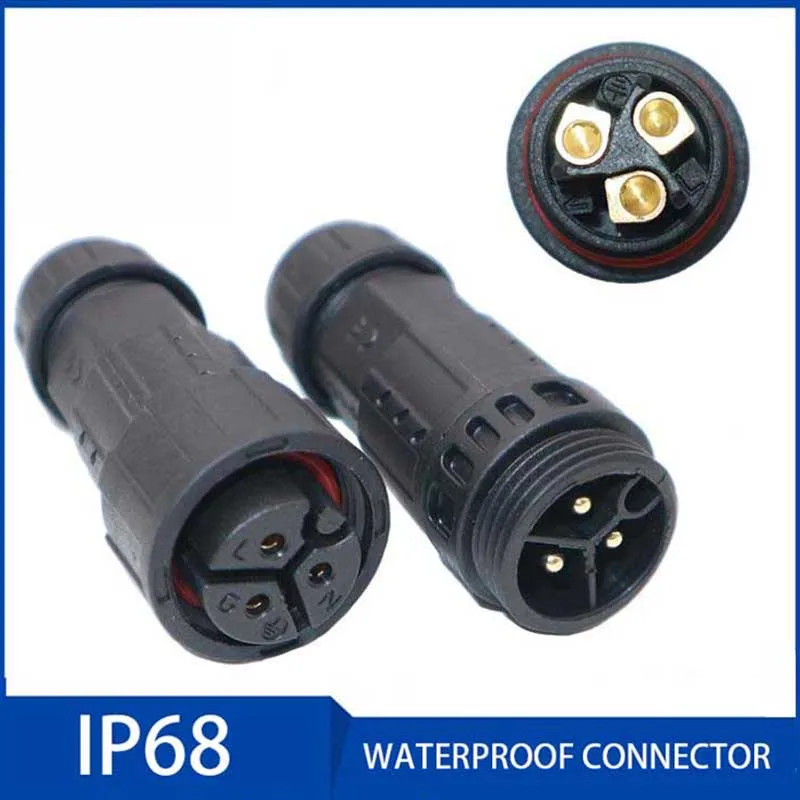 

M19 Waterproof Electrical Cable Connector IP68 Screw Locking Plug Socket Connectors 2 3 4 5 6 7 8 9 10 Pins 7-10.5mm Cable