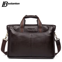 Bostanten 2017 New Fashion Genuine Leather Men Bag Famous Brand Shoulder Bag Messenger Bags Causal Handbag Laptop Briefcase Male