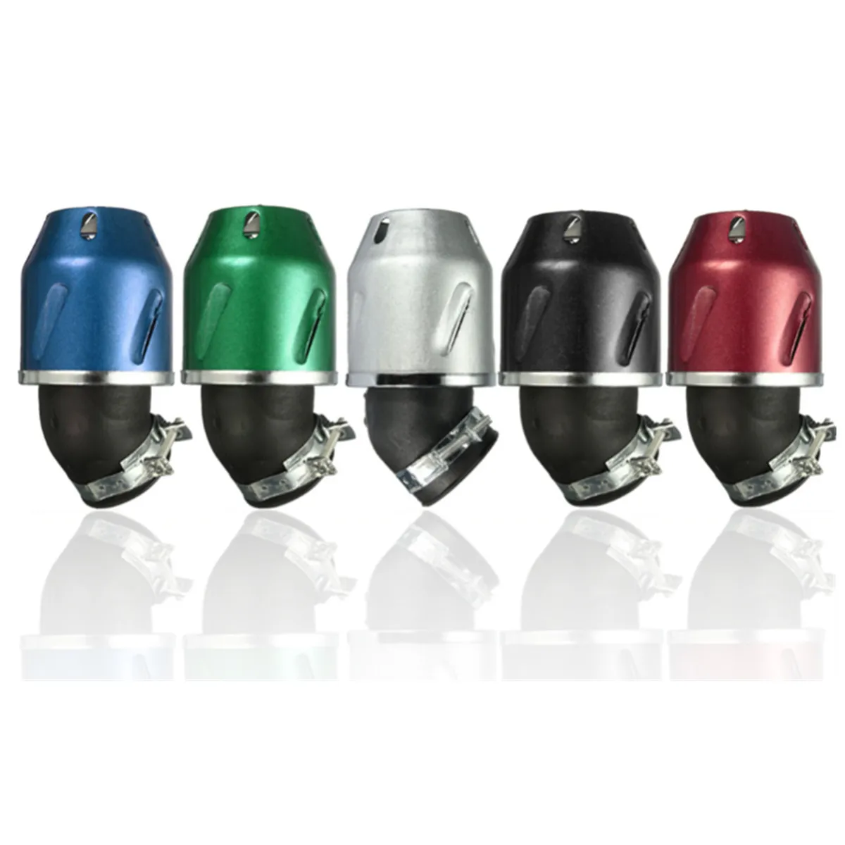 

35mm Bullet Air Filter Cleaner Intake 50cc Motorcycle Scooter Dirt Pit ATV Bike Green Black Blue Red Silver