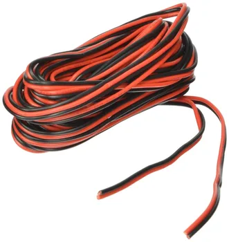

20ga 25' 10M Red/Black Hookup Wire 12V 24V DC Extension 2 Pin Cable