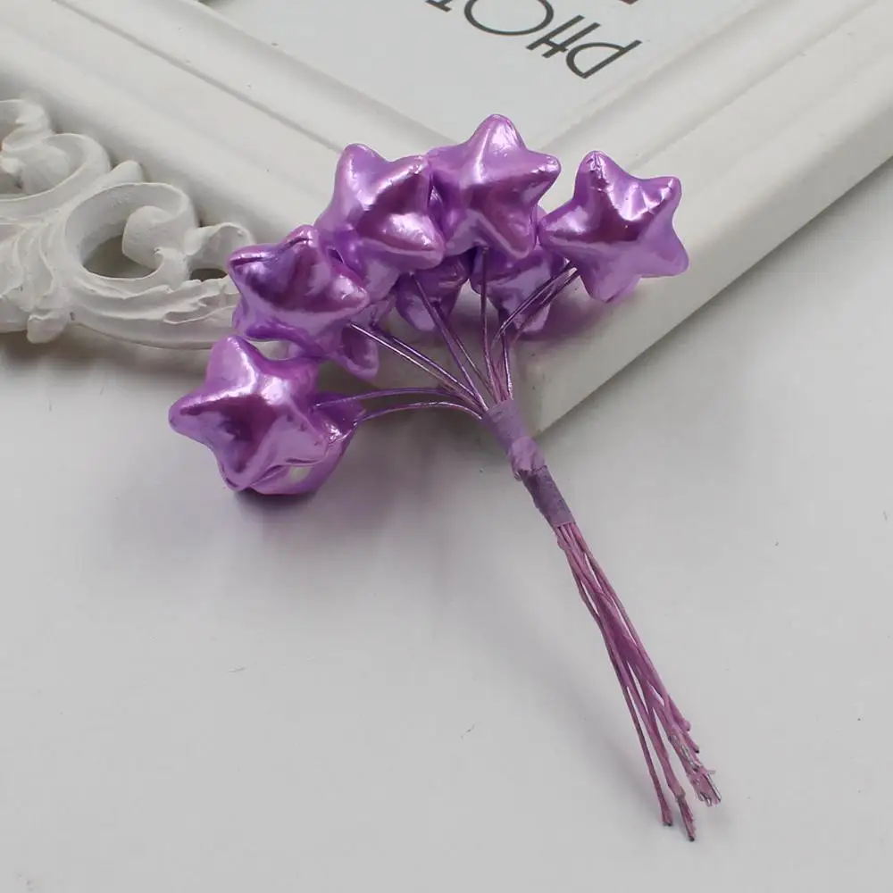 

10pcs/lot foam heart stamen artificial flower handmade wedding decoration Christmas ornaments garland