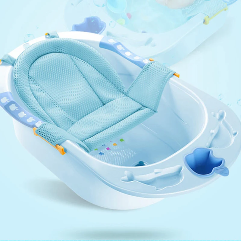 1 шт портативная детская Нескользящая Ванна для новорожденных, надувная подушка для кровати/стула/полки, Детская ванна с сеткой для душа, милая мультяшная детская подушка для ванны с животными