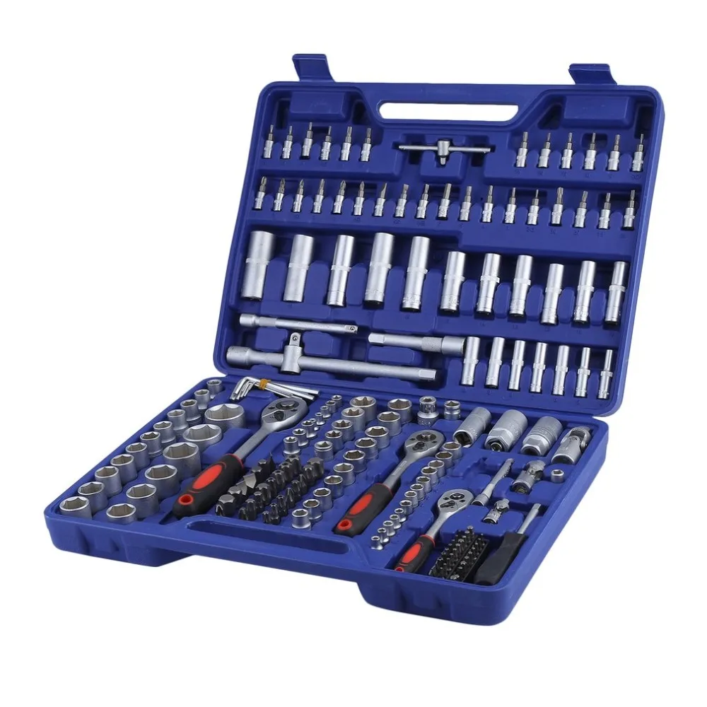 

171PCS/SET Professional Carbon Steel KS Tools Socket Wrench Set Metal Construction Socket Spanner Wrench Set Repair Tools