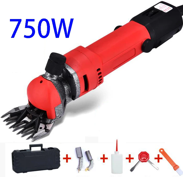 

750W 220V Electric Sheep Shearing Machines Supplies Clipper Sheep Goats Alpaca Shears Adjustment Pusher