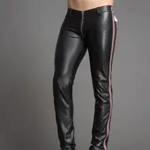 28-39 новая мужская одежда стилист волос индивидуальная плотная молния с низкой талией кожаные брюки сценический для певца костюмы