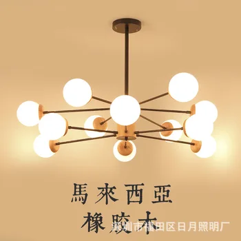 

AC100-240V wood LED ceiling lights living room bedroom children's room ceiling lamp modern lustres de sala plafon