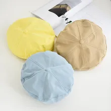 Шапка женская японская Ретро цветная берет осенне-зимняя дышащая шляпа художника дикая Мягкая Милая восьмиугольная шапка береты