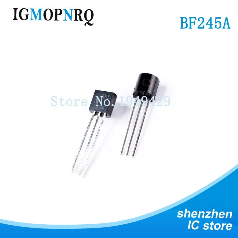 

10PCS BF245A TO-92 BF245 RF junction field effect transistor (RF JFET) transistor BULK FET-RFSS New original