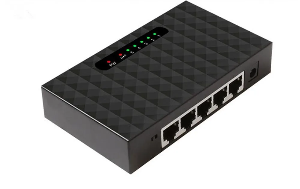 10/100Mbps 5 Ports Fast LAN RJ45 Vlan Network Switch With