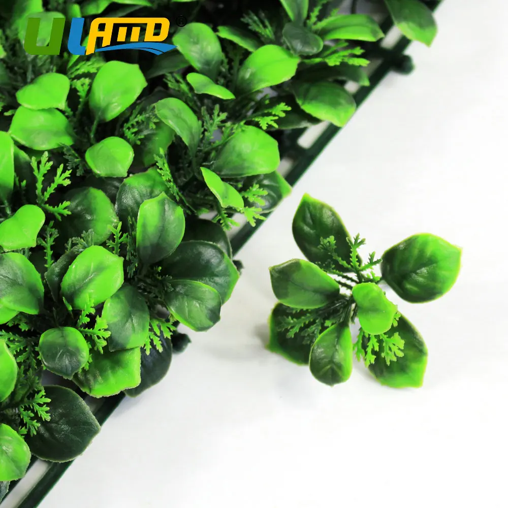 Synthetic Green Plants Leaves Panel Fence Mat Garden Decor Privacy Screen UV Proof (10)