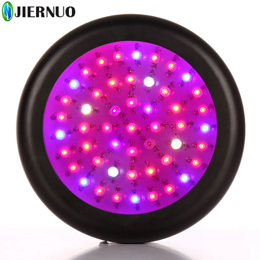 

JIERNUO 150W UFO LED Grow Light Full Spectrum 50*3W Red/Blue/UV/IR LED Bulbs plant grow light for indoor plant UFO LED grow lamp