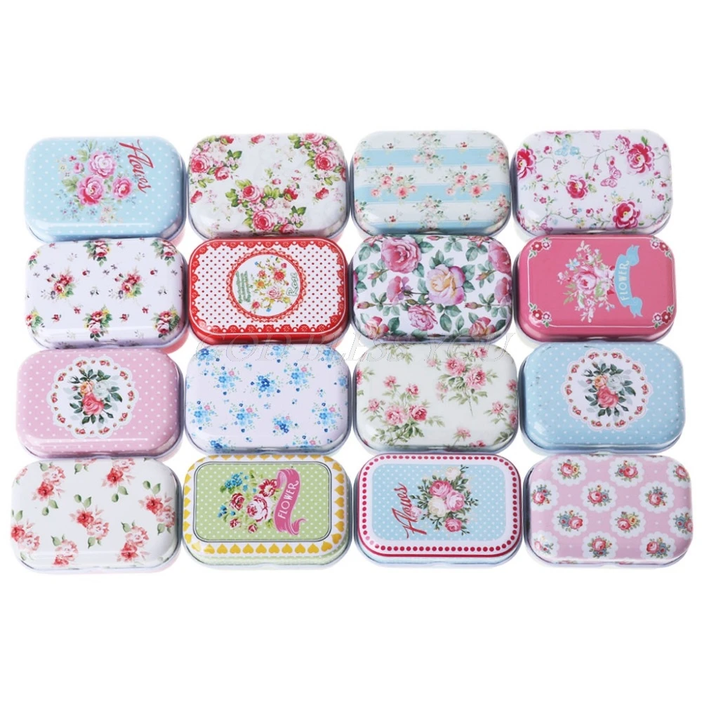 

Colorful mini tin box Sealed jar packing boxes jewelry, candy box small storage boxes cans Coin earrings, headphones gift box