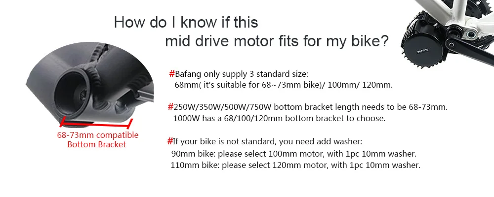 Best Bafang BBSHD Kit with Battery E Bike Kit Motor 48V 1000W Bafang Mid Drive with Battery 16AH Bafang Motor BBS03 Bike Motor 1000W 2