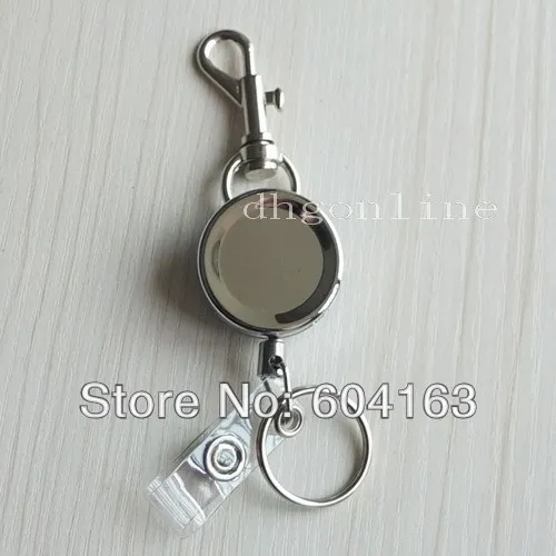 3 PCS Retractable key ring reel YOYO for carabiner clip lanyard card