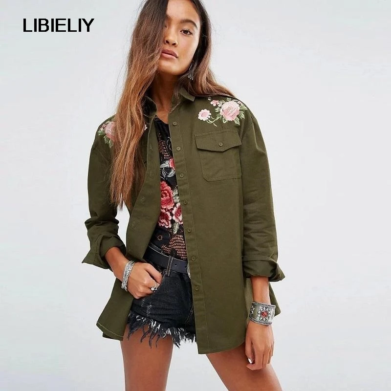 Women's olive green spring jacket Clearance