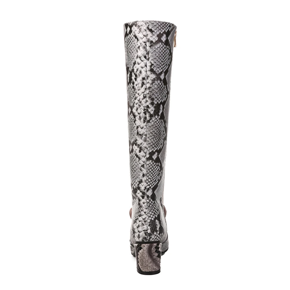Femme 34 Hauteur Nouveau De Du Décontracté Véritable Talons Zip En Taille Cuir Mélangées Hiver Rouge Couleurs Hauts Pour Femmes Sarairis À Bottes Carré Chaussures 43 Grande Genou blanc UpSzVqMG