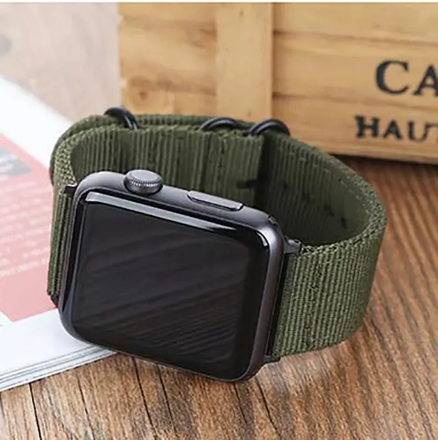 2018 green Hot sale Nylon strap for Apple Watch Band Series 3/2/1 sport leather bracelet 42mm