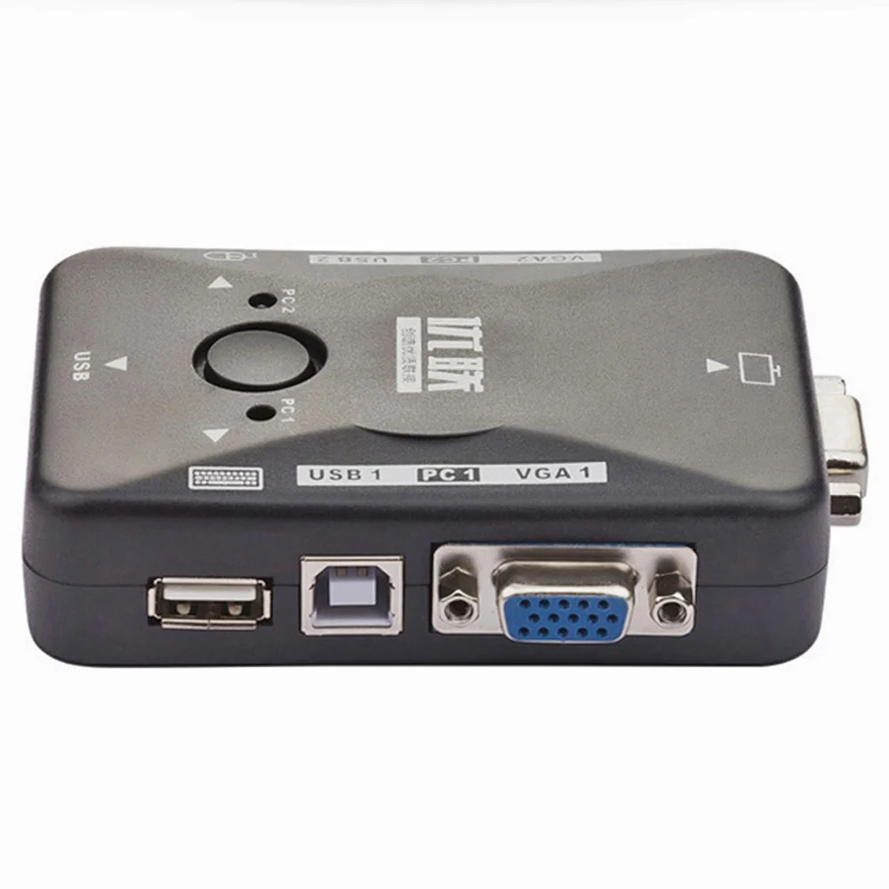 Unnlink VGA KVM переключатель 2X1 USB 2,0 FHD 1080P @ 60 Гц 2*1 VGA KVM переключатель коробка для мониторы проектор Ноутбук led ТВ desktop