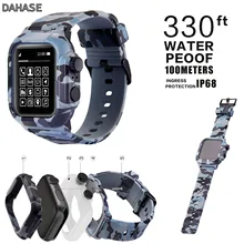 Чехол Камуфляжный силиконовый для Apple Watch Series 5 4 3 2 42 мм 44